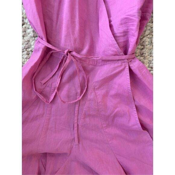 NWOT Rhode Rosie puff sleeve wrap dress, prism pink, $375 - Picture 4 of 9